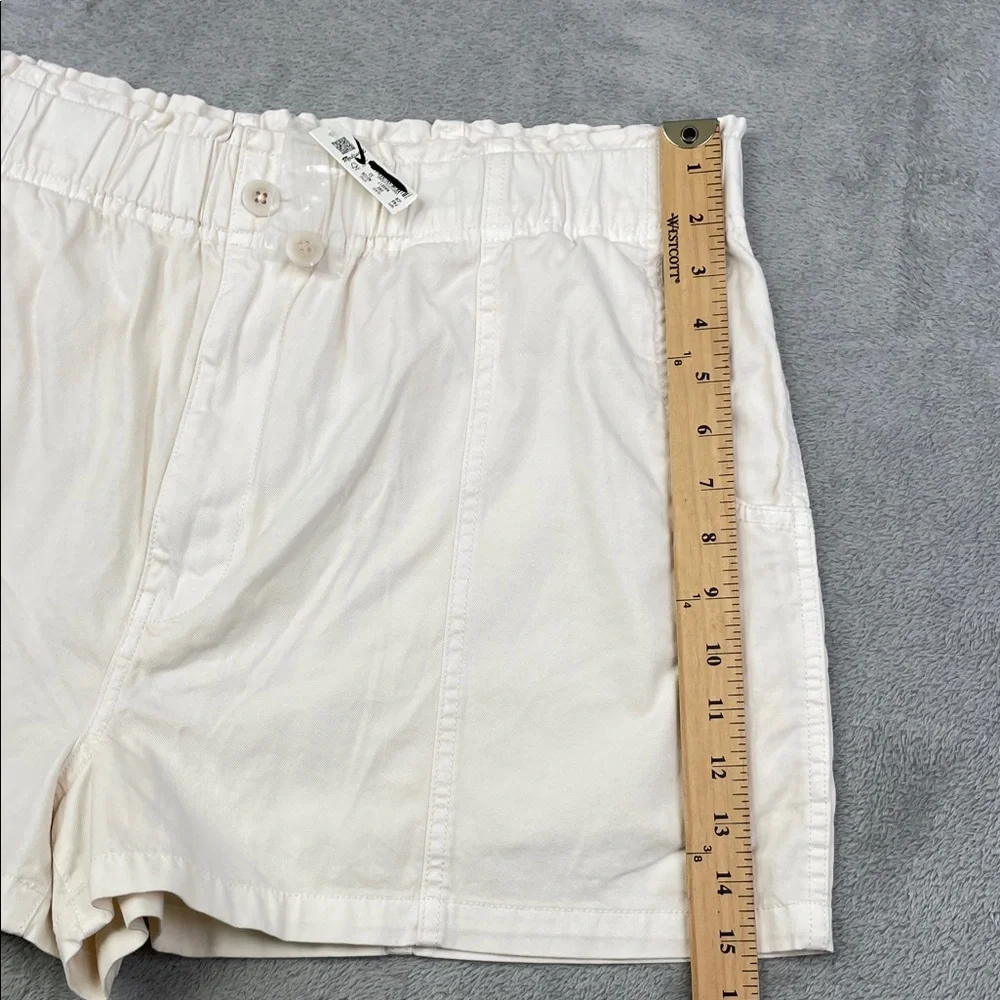 NEW Madewell 33 High Waist White Cream‎ Paperbag Shorts